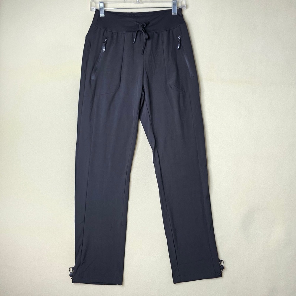 Outdoor Sports Women's Size XS Black Hiking Pants Drawstring Bungee Hem JY0005